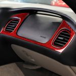 3-in-1-Carbon-Faser-Auto-Luftauslass-Aufkleber-Set für Beifahrersitz, für Chevrolet Corvette C5 1998–2004, Linksantrieb, 3 in 1 Passenger Seat Air Outlet Sticker – Bild 5