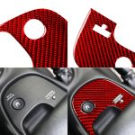 Aufkleber für die untere Konsole aus Kohlefaser für Chevrolet Corvette C5 2000–2004, linker Antrieb, Lower Console Sticker B – Bild 4