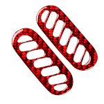 2-in-1-Carbonfaser-Seitentür-A-Säulen-Luftauslass-Aufkleber für Chevrolet Corvette C5 1998–2004, linker Antrieb, Sides Door A-pillar Air Outlet Sticker – Bild 2