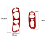 2-in-1-Auto-Carbon-Faser-Tür-Bedienfeld-Memory-Sitz-Aufkleber-Set für Chevrolet Corvette C5 1998–2004, linker Antrieb, Door Control Panel Sticker A – Bild 2