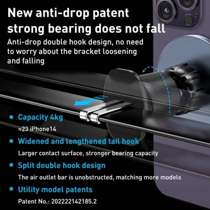 MOMAX MoVe Universeller transparenter magnetischer Luftauslass-Autohalter, CM22E, CM22L – Bild 6