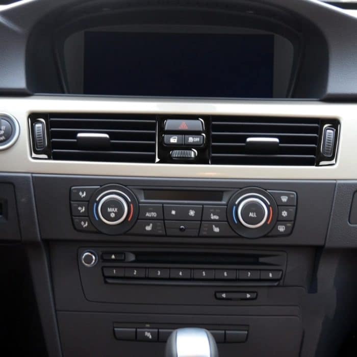 Für BMW 3er E90/E92/E93 2005–2012, 5 Stück hochkarätiger Auto-Klimaanlagen-Luftauslass, dekorativer Aufkleber, Links- und Rechtsantrieb, universell – Bild 5