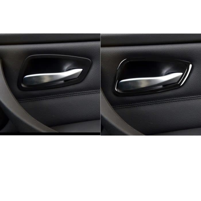 Für BMW 3er E90 2005-2012 4 Stück Autotürgriff Dekorativer Aufkleber, Links- und Rechtsantrieb Universal – Bild 7