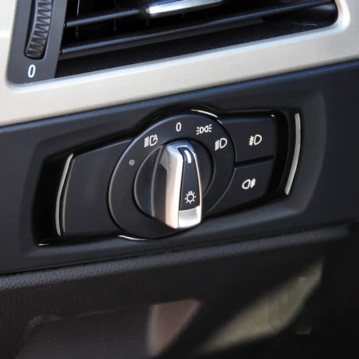 Für BMW 3er E90 2005-2012 Autoscheinwerferschalter Dekorativer Aufkleber, Links- und Rechtsantrieb Universal – Bild 5