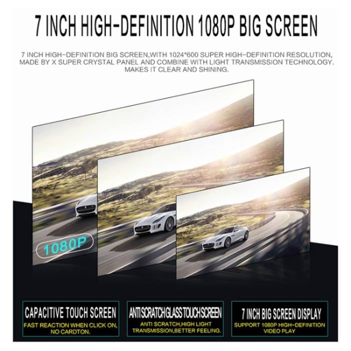 SU 9701 2 GB + 16 GB 7-Zoll-HD-manueller Teleskop-Auto-Android-Radioempfänger MP5-Player, unterstützt FM- und Bluetooth- und TF-Karte sowie GPS und Telefonverbindung und WLAN – Bild 9