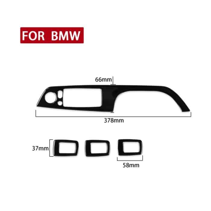 Für BMW 3er E90/320i/325i 2005-2012 Auto Linkslenker Fensterhebeplatte mit Klappschlüssel Dekorativer Aufkleber, Durchmesser: 37,8 cm – Bild 2