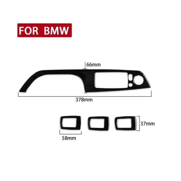 Für BMW 3er E90/320i/325i 2005-2012 Auto Rechtslenker Fensterhebeplatte mit Klappschlüssel Dekorativer Aufkleber, Durchmesser: 37,8 cm – Bild 2