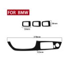 Für BMW 3er E90/320i/325i 2005-2012 Auto Linkslenker Fensterhebeplatte ohne Klappschlüssel Dekorativer Aufkleber, Durchmesser: 37,8 cm – Bild 2