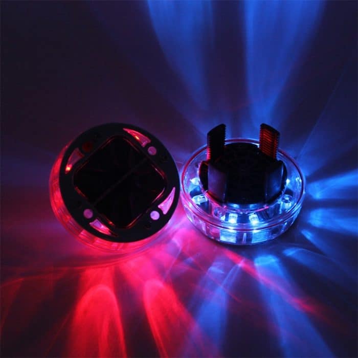 4 PCS Solar LED Autoreifen Dekoration Blinklichter Bunte Räder Nabe Atmosphärenlichter Infrarot-Fernbedienung – Bild 4