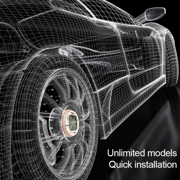 4 PCS Solar LED Autoreifen Dekoration Blinklichter Bunte Räder Nabe Atmosphärenlichter Infrarot-Fernbedienung – Bild 6