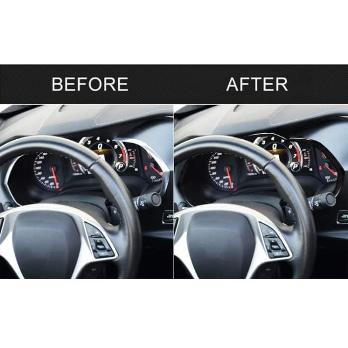 Für Chevrolet Corvette C7 2014-2019 4-in-1-Auto-Armaturenbrettrahmen-dekorativer Aufkleber, linker Antrieb – Bild 6