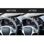 Für Chevrolet Corvette C7 2014–2019 2-in-1-Auto-Armaturenbrettrahmen, dekorativer Aufkleber, linker Antrieb – Bild 6