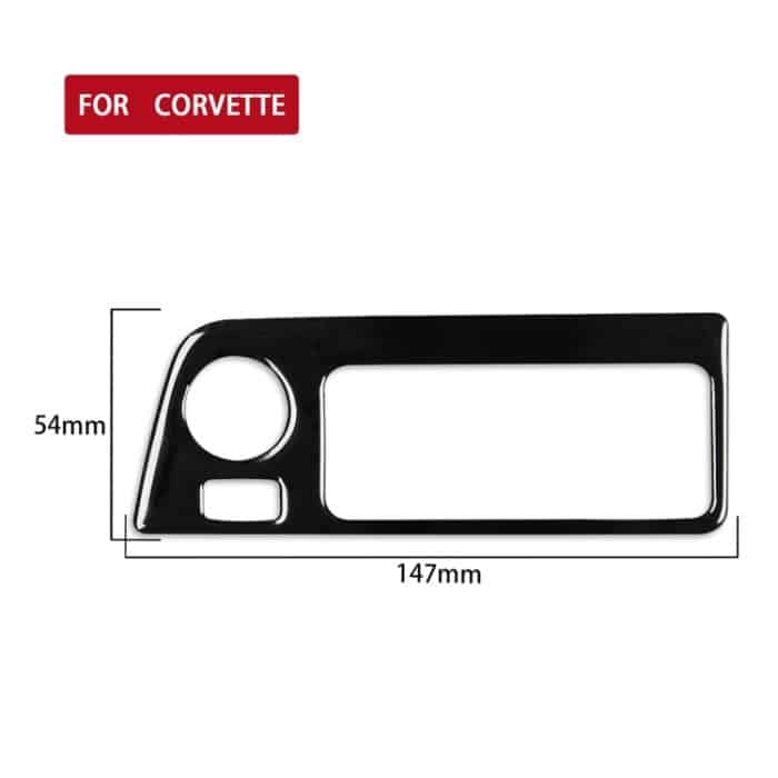 Für Chevrolet Corvette C7 2014-2019 Autoscheinwerferschalter Dekorativer Aufkleber, Linksantrieb – Bild 2