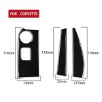 Für Chevrolet Corvette C7 2014–2019 3-in-1-Auto-Navigationsseite, dekorativer Aufkleber, linker Antrieb – Bild 2