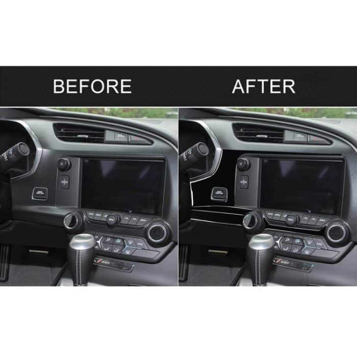 Für Chevrolet Corvette C7 2014-2019 Auto Zentralnavigation Dekorativer Aufkleber, Linksantrieb – Bild 6