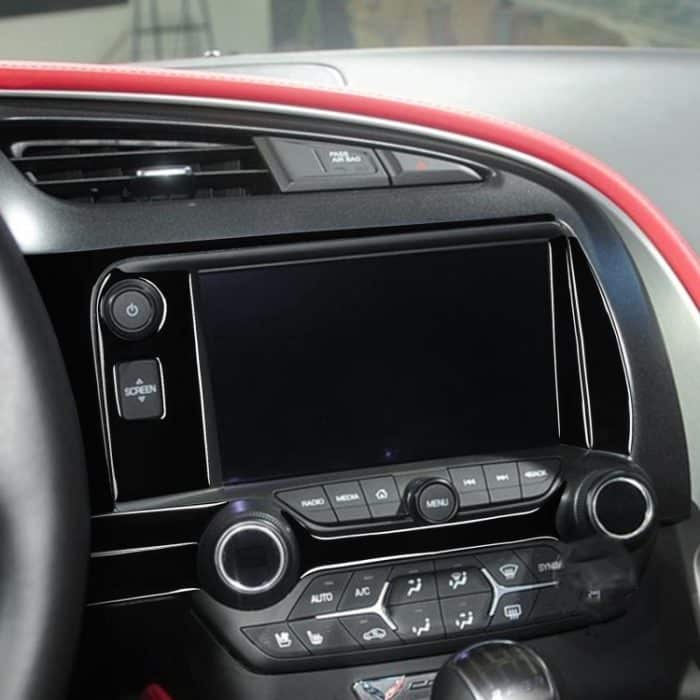 Für Chevrolet Corvette C7 2014-2019 Car Central Control Dekorativer Aufkleber, Linksantrieb – Bild 5