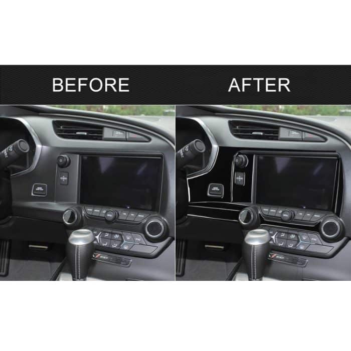 Für Chevrolet Corvette C7 2014-2019 Car Central Control Dekorativer Aufkleber, Linksantrieb – Bild 6