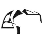 Für Chevrolet Corvette C7 2014–2019 Auto links + mittlerer Luftauslass, dekorativer Aufkleber, linker Antrieb