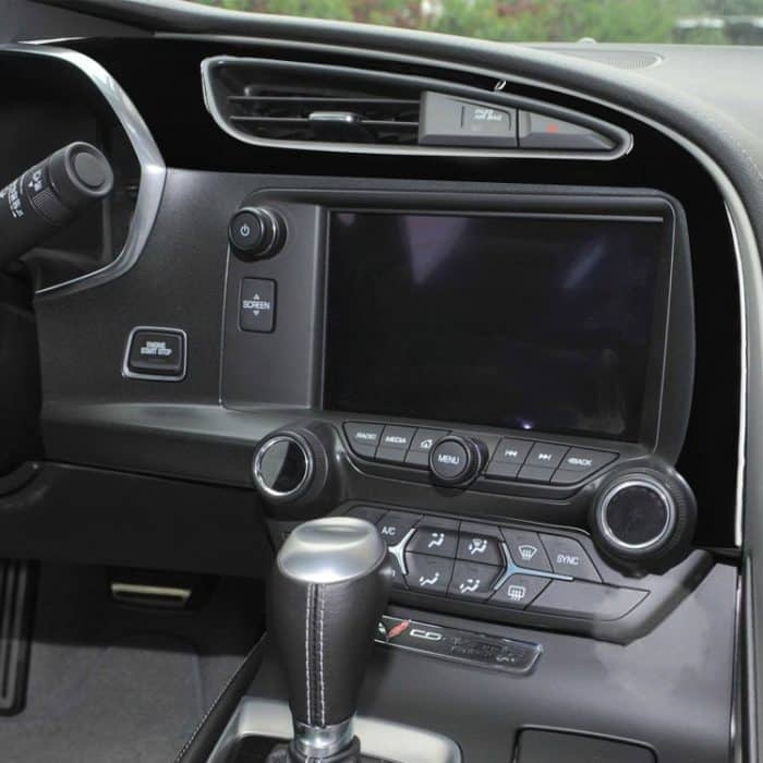 Für Chevrolet Corvette C7 2014–2019 Auto links + mittlerer Luftauslass, dekorativer Aufkleber, linker Antrieb – Bild 5