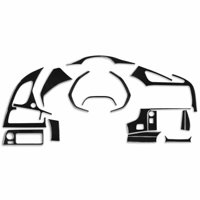 CRP1666.jpg Für Chevrolet Corvette C7 2014–2019 16-in-1-Auto-Armaturenbrett-dekorativer Aufkleber, linker Antrieb – Bild 1