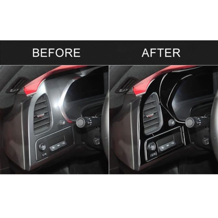 Für Chevrolet Corvette C7 2014–2019 16-in-1-Auto-Armaturenbrett-dekorativer Aufkleber, linker Antrieb – Bild 6
