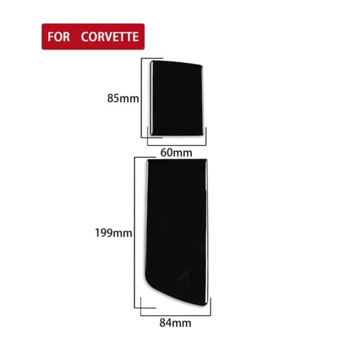 Für Chevrolet Corvette C7 2014-2019 Auto-Wasserbecherhalter-Abdeckung, dekorativer Aufkleber, linker Antrieb – Bild 2