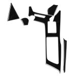 Für Chevrolet Corvette C7 2014–2019 5-in-1-Auto-Wasserbecherrahmen, dekorativer Aufkleber, linker Antrieb