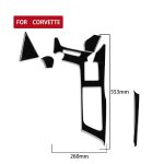 Für Chevrolet Corvette C7 2014–2019 5-in-1-Auto-Wasserbecherrahmen, dekorativer Aufkleber, linker Antrieb – Bild 2