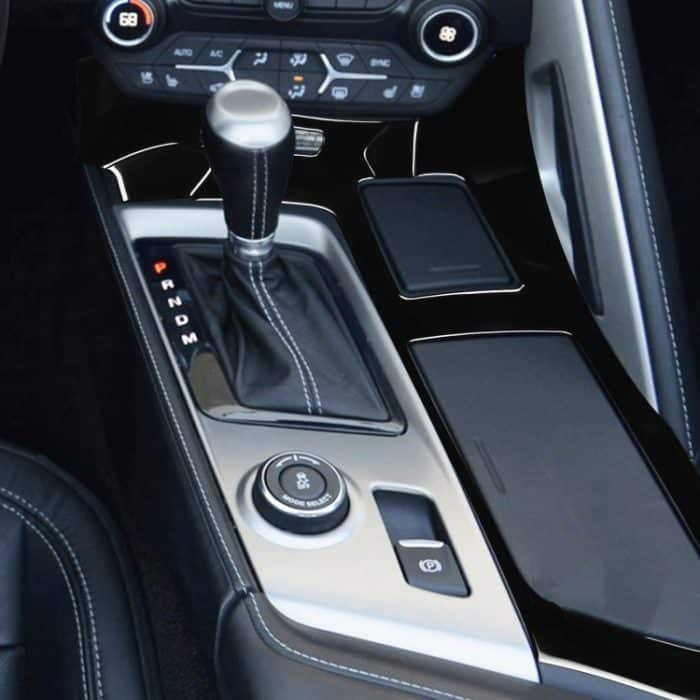 Für Chevrolet Corvette C7 2014–2019 5-in-1-Auto-Wasserbecherrahmen, dekorativer Aufkleber, linker Antrieb – Bild 5