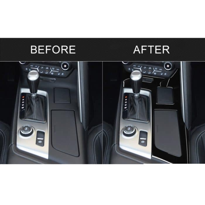 Für Chevrolet Corvette C7 2014–2019 5-in-1-Auto-Wasserbecherrahmen, dekorativer Aufkleber, linker Antrieb – Bild 6