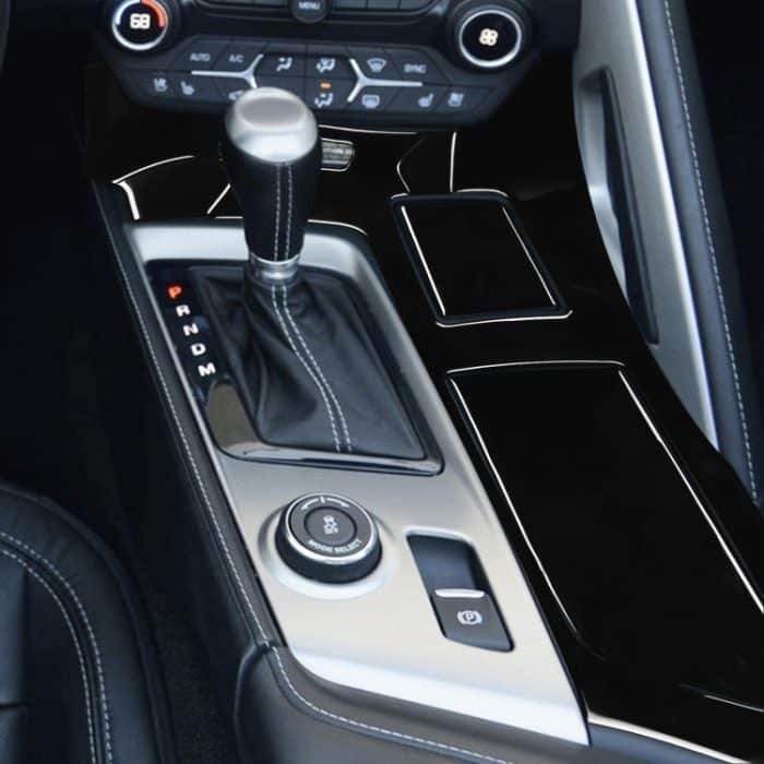 Für Chevrolet Corvette C7 2014-2019 5-in-1-Auto-Wasserbecher-Verkleidungsaufkleber, Linksantrieb – Bild 5