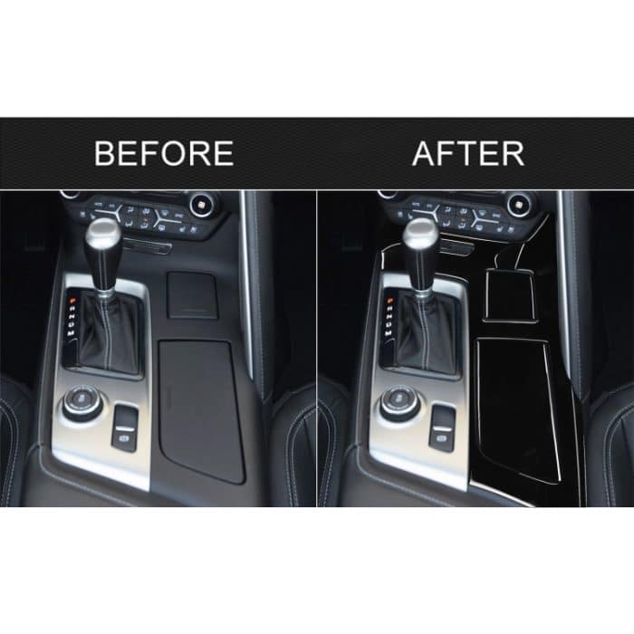 Für Chevrolet Corvette C7 2014-2019 5-in-1-Auto-Wasserbecher-Verkleidungsaufkleber, Linksantrieb – Bild 6