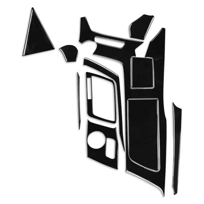 Für Chevrolet Corvette C7 2014-2019 11-in-1-Auto-Getriebe-Wasserbecher-Verkleidungsaufkleber, Linksantrieb – Bild 1