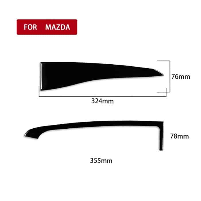 Für Mazda 3 Axela 2010–2013 Auto-Zentraldisplay, dekorativer Aufkleber, rechter Antrieb – Bild 2
