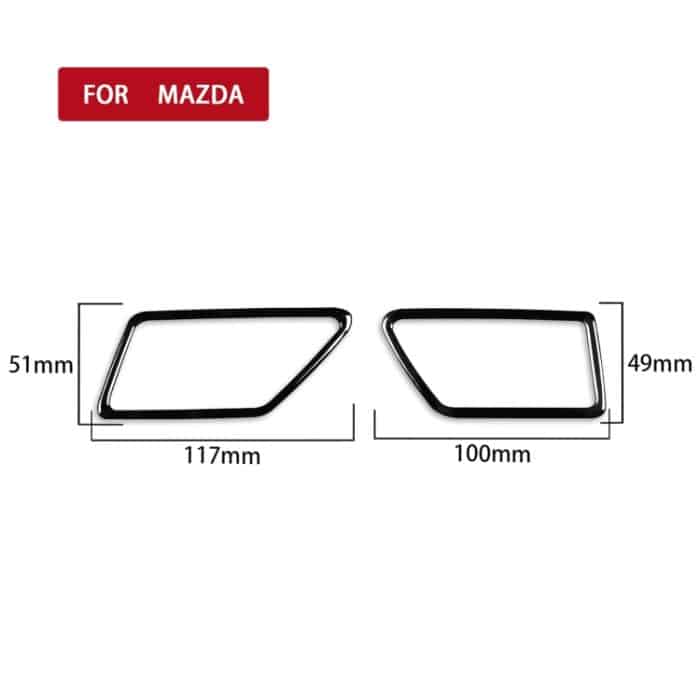 Für Mazda 3 Axela 2010–2013 Auto Entnebelungsentlüftungs-dekorativer Aufkleber, linker Antrieb – Bild 2