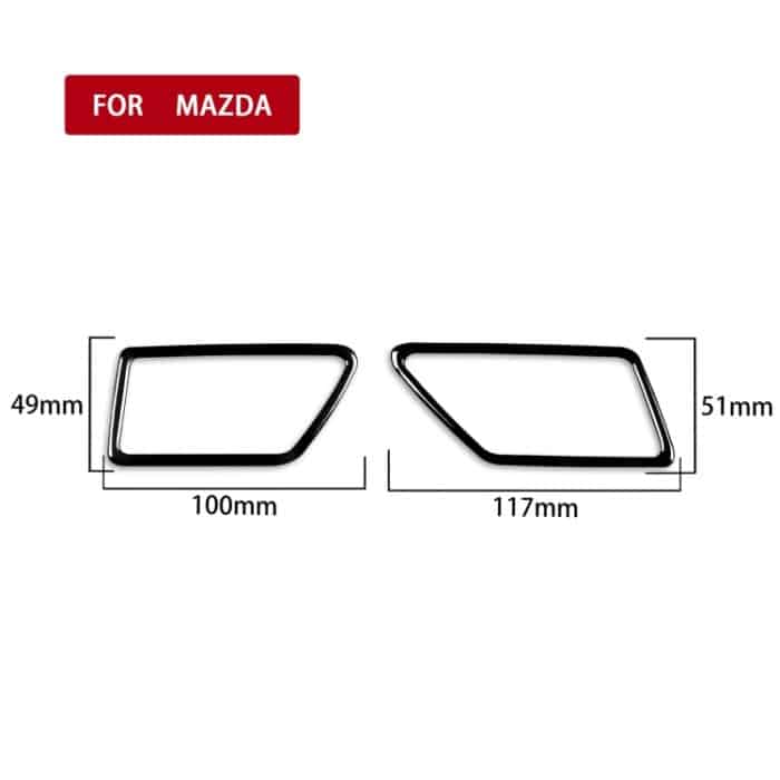 Für Mazda 3 Axela 2010–2013 Auto Entnebelungsentlüftungs-dekorativer Aufkleber, rechter Antrieb – Bild 2
