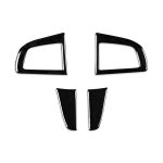 Für Mazda 3 Axela 2010–2013 4-in-1-Auto-Lenkrad, dekorativer Aufkleber, Links- und Rechtsantrieb, universell