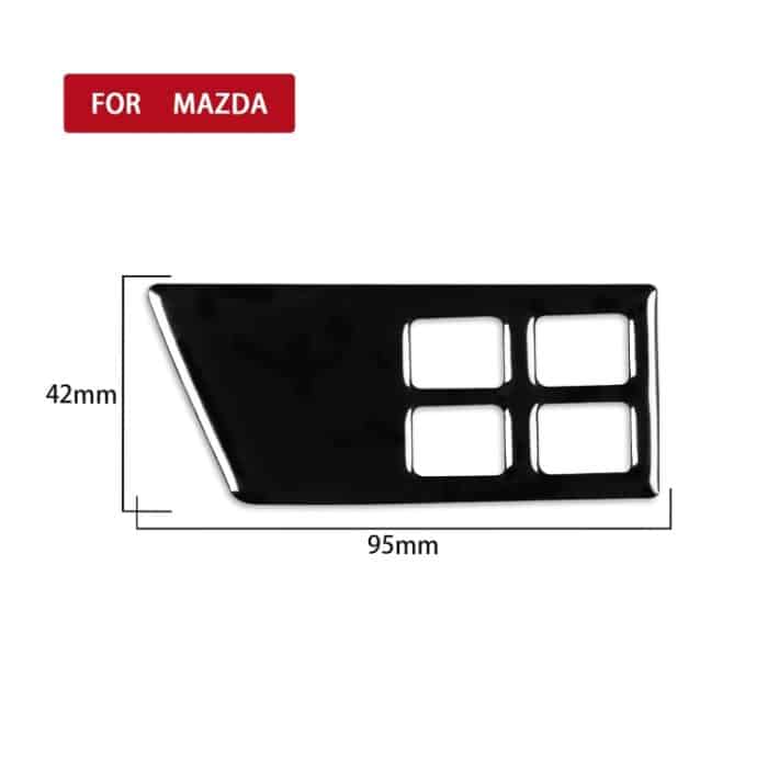Für Mazda 3 Axela 2010-2013 Autoscheinwerferschalter Dekorativer Aufkleber, Linksantrieb – Bild 2