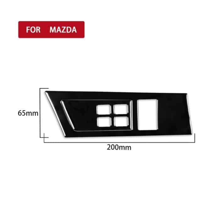 Für Mazda 3 Axela 2010-2013 Auto-Scheinwerferschalter-Panel-Set, dekorativer Aufkleber, Linksantrieb – Bild 2