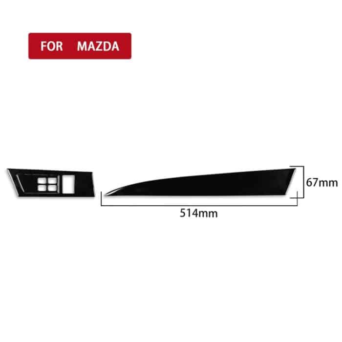Für Mazda 3 Axela 2010-2013 3 in 1 Auto Beide Seiten des Instrumentensets Dekorativer Aufkleber, Linksantrieb – Bild 2