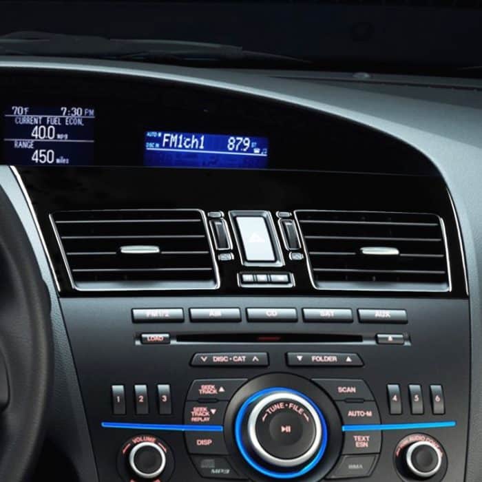 Für Mazda 3 Axela 2010–2013 2-in-1-Auto-Zentralentlüftungsset, ein dekorativer Aufkleber, linker Antrieb – Bild 5