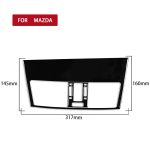 Für Mazda 3 Axela 2010–2013 2-in-1-Auto-Zentralentlüftungsset, ein dekorativer Aufkleber, Rechtsantrieb – Bild 2
