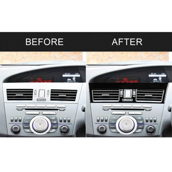 Für Mazda 3 Axela 2010–2013 2-in-1-Auto-Zentralentlüftungsset, ein dekorativer Aufkleber, Rechtsantrieb – Bild 6