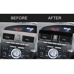 Für Mazda 3 Axela 2010–2013 2-in-1-Auto-Zentralentlüftungsset B, dekorativer Aufkleber, Rechtsantrieb – Bild 6