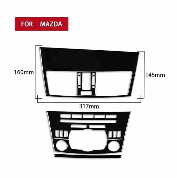 Für Mazda 3 Axela 2010–2013 4-in-1-Autoradio mit zentraler Steuerung, dekorativer Aufkleber, Linksantrieb – Bild 2