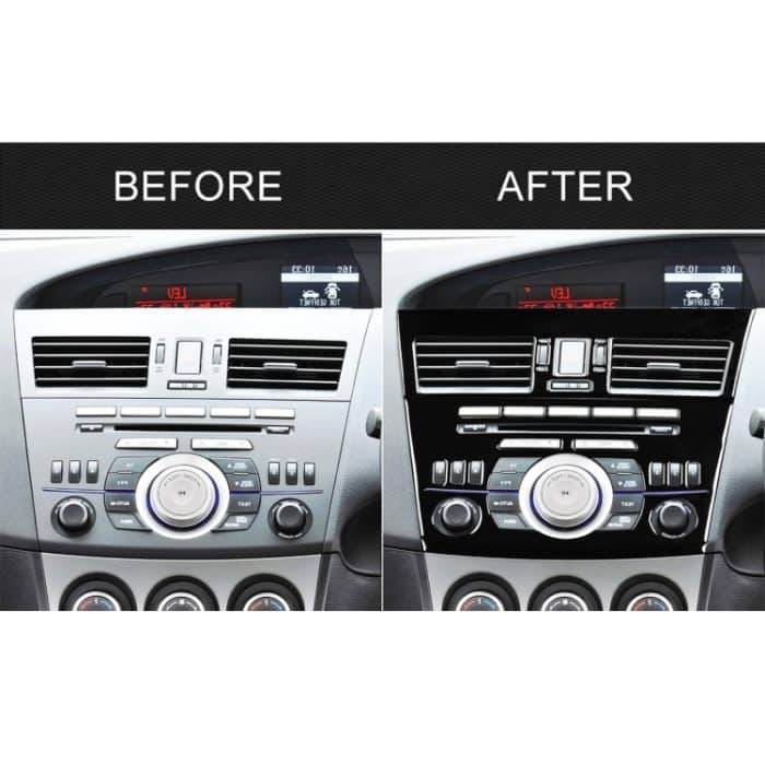 Für Mazda 3 Axela 2010–2013 4-in-1-Auto-Zentralsteuerungs-Radio-Set, ein dekorativer Aufkleber, Rechtsantrieb – Bild 6