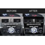 Für Mazda 3 Axela 2010-2013 4-in-1-Auto-Zentralsteuerungsradio-Set B Dekorativer Aufkleber, Linksantrieb – Bild 6