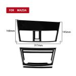 Für Mazda 3 Axela 2010-2013 5 in 1 Auto Zentralsteuerung Navigationsset B Dekorativer Aufkleber, Linksantrieb – Bild 2