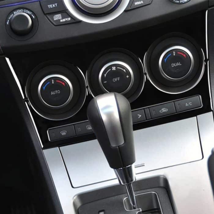 Für Mazda 3 Axela 2010-2013 Auto-AC-Taste Ein dekorativer Aufkleber, Links- und Rechtsantrieb, universell – Bild 5