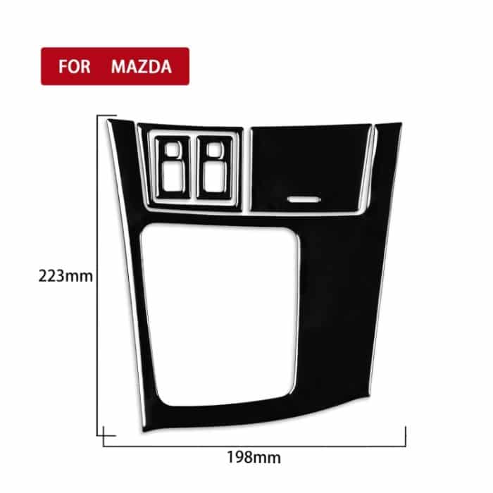 Für Mazda 3 Axela 2010-2013 5-in-1-Auto-Getrieberahmen-Set B Dekorativer Aufkleber, Linksantrieb – Bild 2